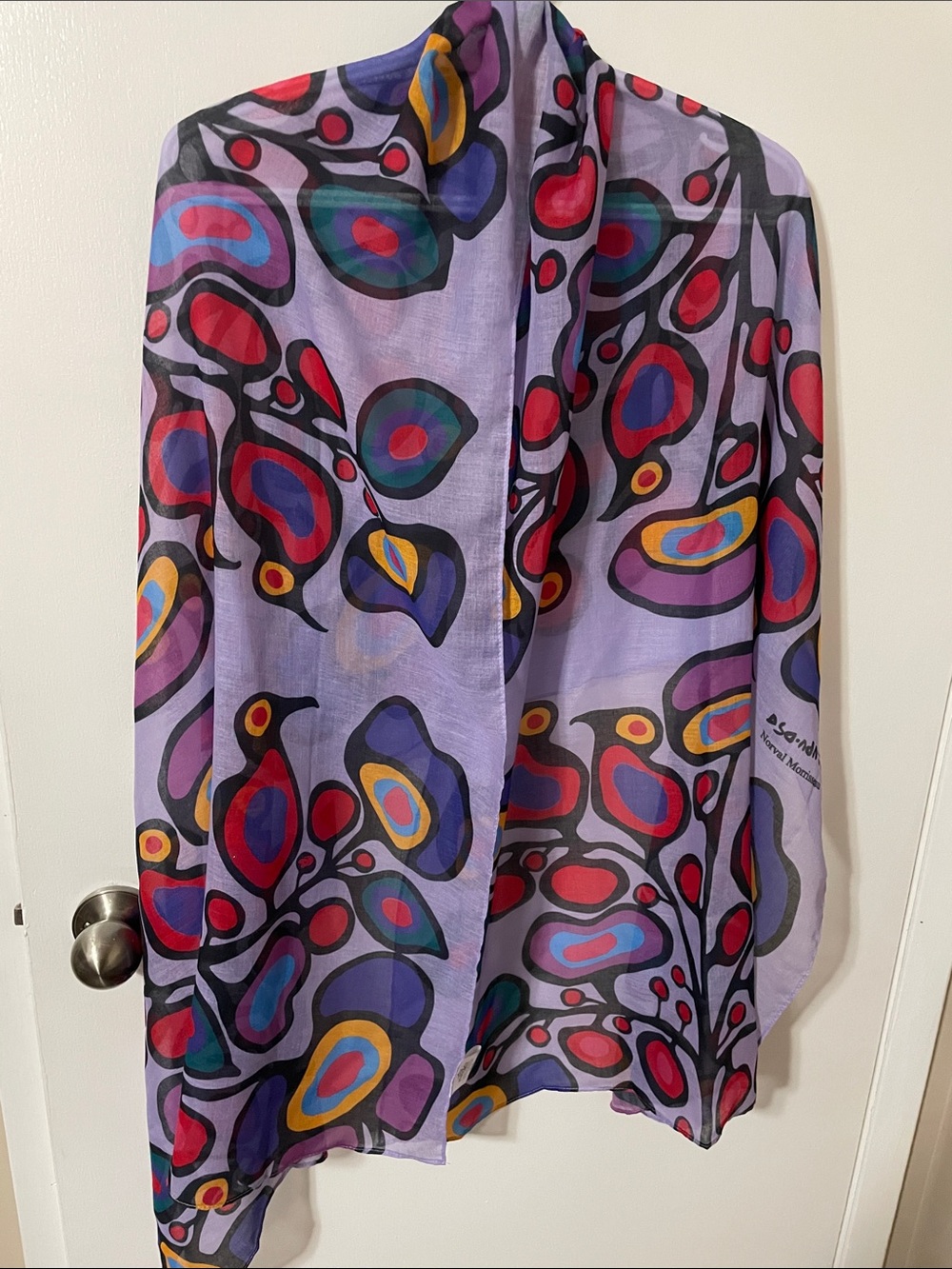 Norval Morrisseau Indigenous Print Scarf